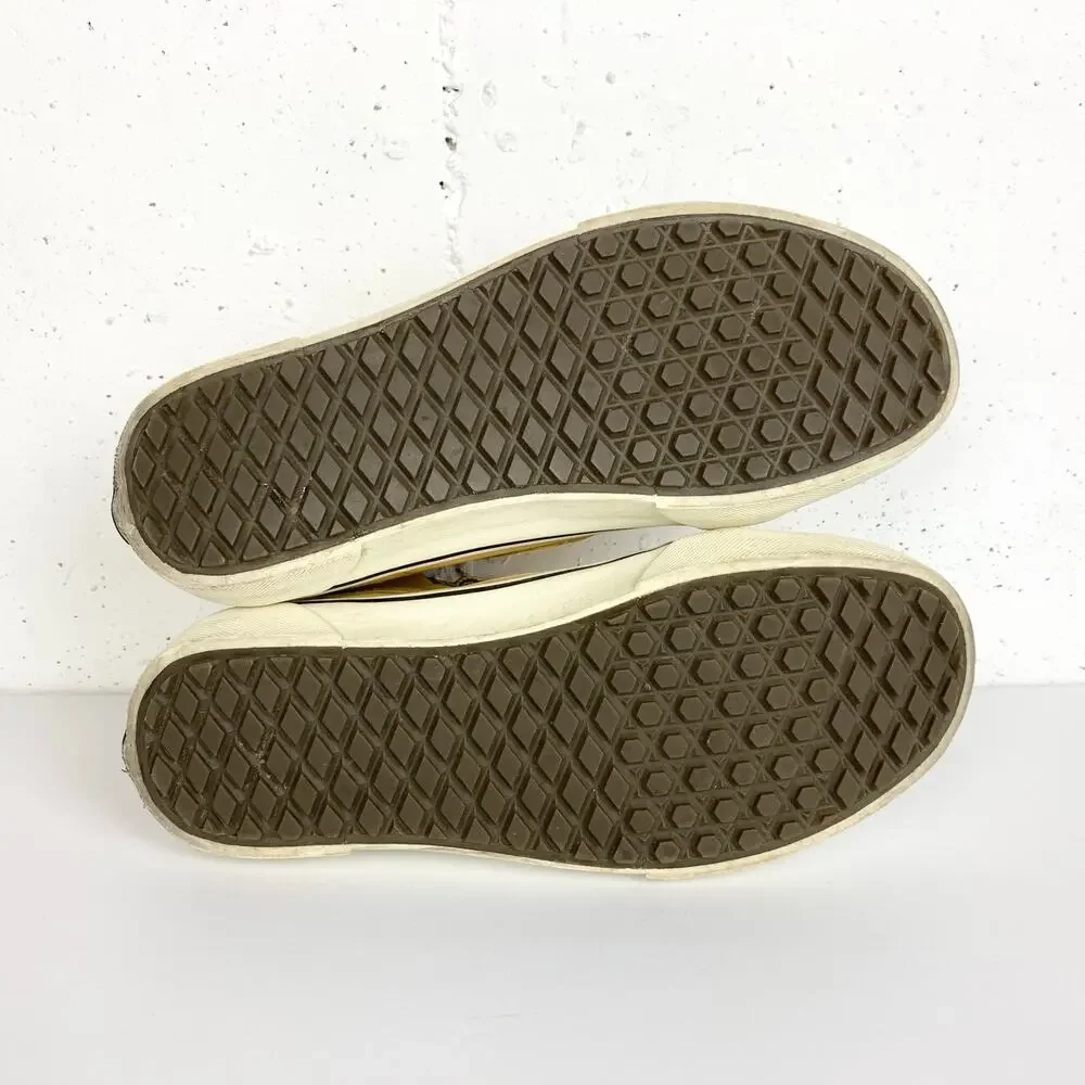Vans Sk8-Hi MTE Sneaker Boots Honey Yellow Weather Resistant Leather 7.5 Men